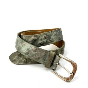 Streets Ahead Studded suede green belt